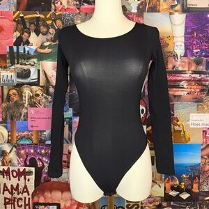 Black Long Sleeve Bodysuit